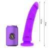 Delta club toys dildo lila silicona medica 23 x 4.5 cm - 6