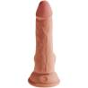 King Cock Plus 6,5 pulgadas con testículos caramelo visto de frente