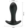 Medidas de vibrador anal Pretty Love negro