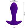 Medidas de vibrador anal Pretty Love lila