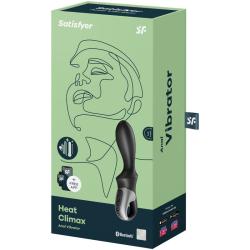 Satisfyer - heat climax vibrador anal app negro