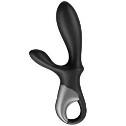 Satisfyer - heat climax+ vibrador anal app negro