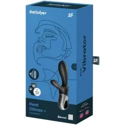 Satisfyer - heat climax+ vibrador anal app negro