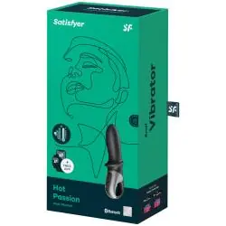 Satisfyer - hot passion vibrador anal app negro