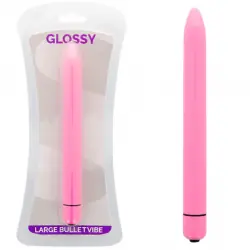 Glossy slim vibrador rosa intenso Glossy slim vibrador rosa intenso