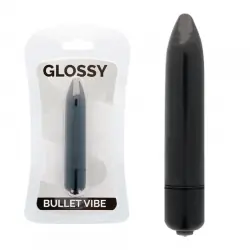 Glossy thin vibrador negro Glossy thin vibrador negro