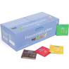 Caja de lubricantes de sabores con sobres de fresa, menta, plátano y Cookies & Cream