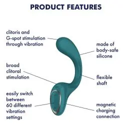 Satisfyer - g for foddes 2 vibrador rabbit verde Satisfyer - g for foddes 2 vibrador rabbit verde