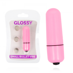 Glossy small bala vibradora rosa intenso