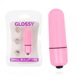 Glossy small bala vibradora rosa intenso