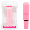 Vibrador Glossy Pocket rosa con su blíster