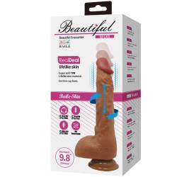 Baile - beautiful wilks vibrador realístico de 5 configuraciones 25 cm mulato - - 10