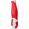 Satisfyer Power Flower rojo con sus pétalos