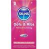 Skins - dots & ribs preservativos premium pack 8 - 1