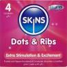 Skins - dots & ribs preservativos premium pack 4 - 1