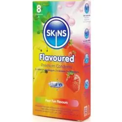 Skins - multi sabores preservativos premium pack 8 Skins - multi sabores preservativos premium pack 8