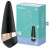 Satisfyer Pro 3+ negro junto a su caja