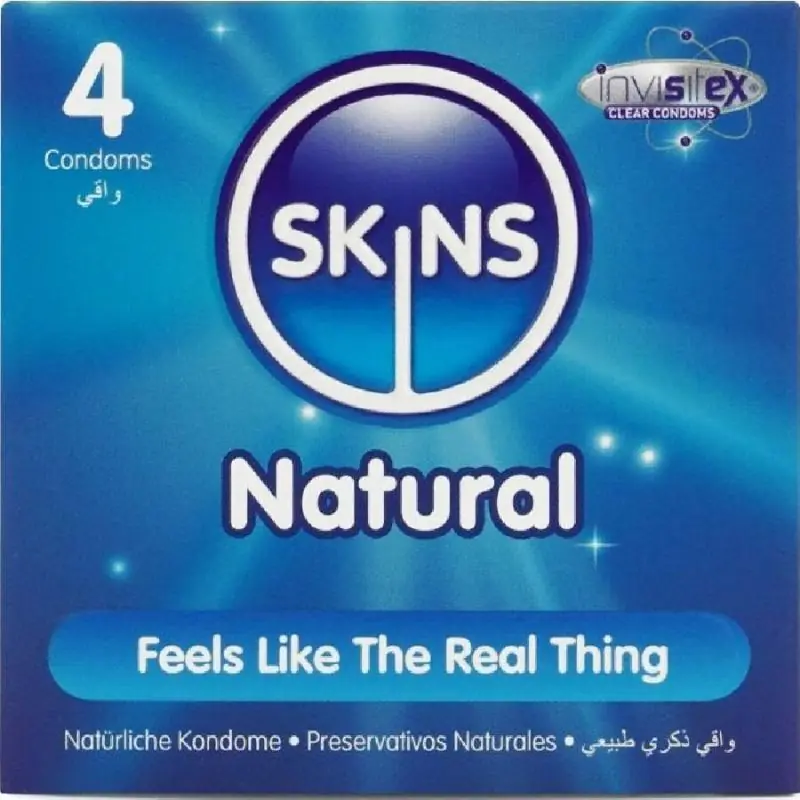 Skins - natural preservativos premium pack 4 Skins - natural preservativos premium pack 4