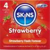 Skins - preservativos premium sabor fresa pack 4 - 1