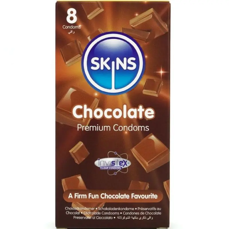 Skins - preservativos premium sabor chocolate pack 8 Skins - preservativos premium sabor chocolate pack 8
