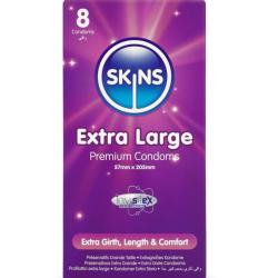 Skins - tamaño xl preservativos premium pack 8
