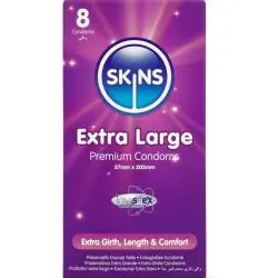 Skins - tamaño xl preservativos premium pack 8