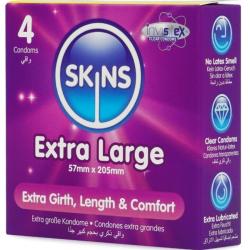 Skins - tamaño xl preservativos premium pack 4
