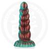 Epic Zirion dildo verde flexible con forma de llama