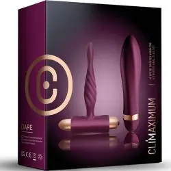 Climaximum - dare kit vibrador trenzado + plug anal principiantes Climaximum - dare kit vibrador trenzado + plug anal principiantes