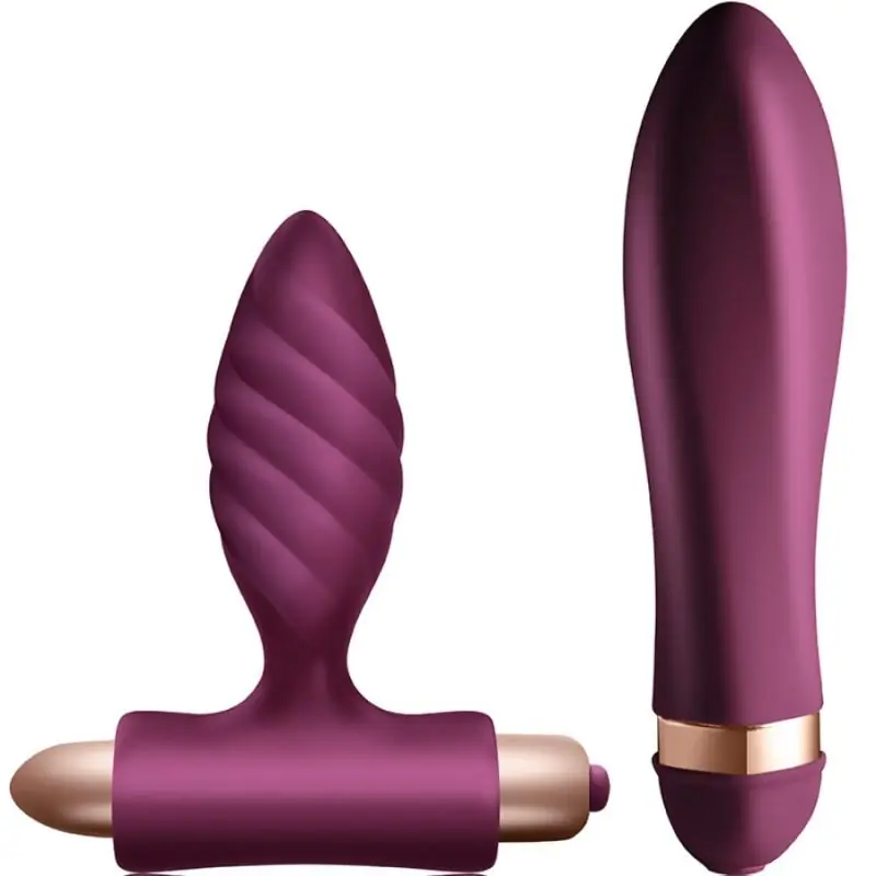 Climaximum - desire kit vibrador + plug anal trenzado
