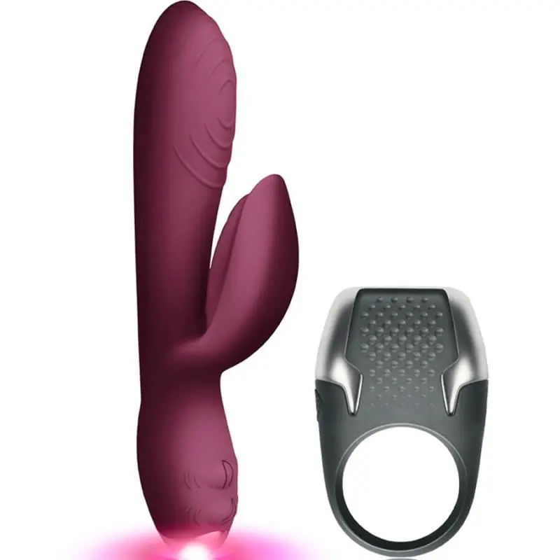Climaximum - lamour kit vibrador rabbit + anillo pene led Climaximum - lamour kit vibrador rabbit + anillo pene led