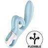 Satisfyer - touch me vibrador rabbit azul - 1