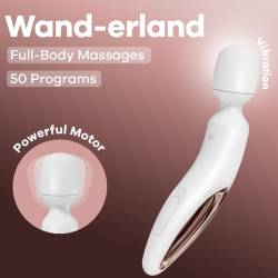 Satisfyer - wand erland masajeador vibrador blanco - - 6
