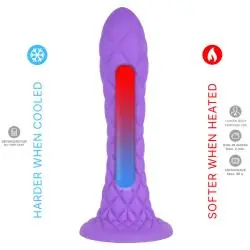Silexd - dreamy dildo fantasy silicona liquida termoreactivo violeta 18.5 cm