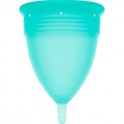 Stercup copa menstrual fda silicone talla l aquamarine