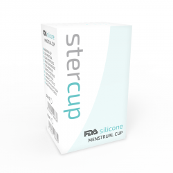 Stercup copa menstrual fda silicone talla l aquamarine