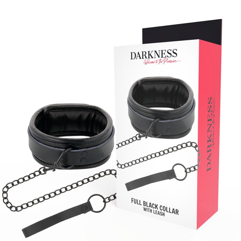 Darkness - collar con cadena color negro - - 1
