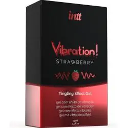 Intt - potente estimulante íntimo gel vibrador liquido fresa 15 ml Intt - potente estimulante íntimo gel vibrador liquido fresa 15 ml