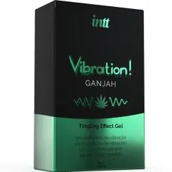 Intt - potente estimulante íntimo gel vibrador liquido cannabis 15ml