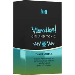 Intt - potente estimulante íntimo gel vibrador liquido gin & tonic 15ml