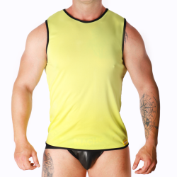 Macho camiseta amarillo - - 2