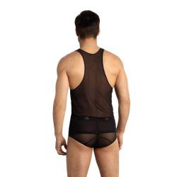 Camiseta de tirantes Anais Men Eros, modelo de espaldas