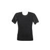 Camiseta negra Anais Men Petrol con cuello redondo, sin modelo