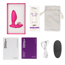 Caja abierta y contenido del Ditto+ rosa
