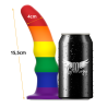 Mythology Kuno Pride M junto a una lata para comparar tamaño, 15,5 cm