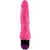 Colorful Sex vibrador realista rosa de 24 cm