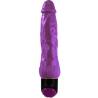 Vibrador realista Colorful Sex lila de 24 cm