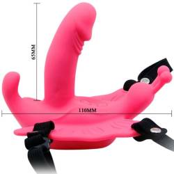 Ultra passionate arnes mariposa vibrador - 5