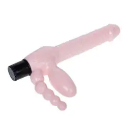 Baile - arnés sin cuerda tpr con vibración y estimulacion anal 25.4 cm
