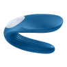 Satisfyer Partner Whale visto de lado con su botón